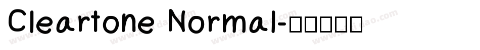 Cleartone Normal字体转换